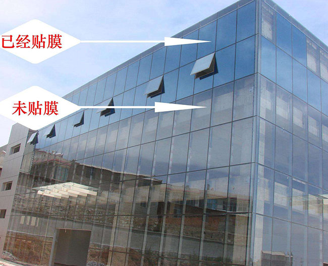 玻璃幕墻貼膜與玻璃貼膜將代表建筑節能潮流